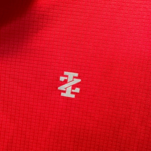 IZOD Polo Performance Shirt Men’s‎ Size Medium Red Golf Short Sleeve - Picture 3 of 10